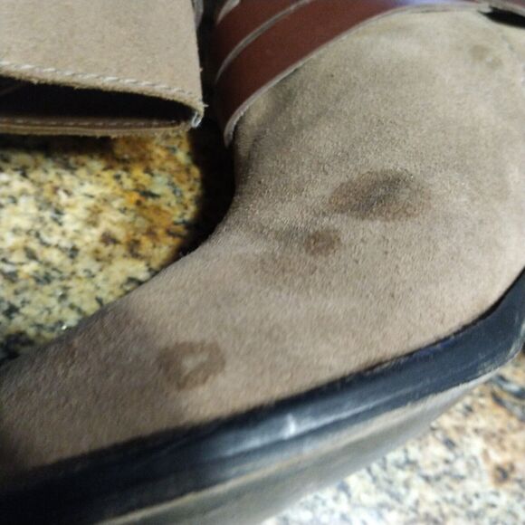 Steve Madden Quesstt Ankle Boots Brown Leather Buckle Strap Detail Women's Sz 9 - Picture 8 of 13